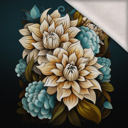 BOUQUET OF FLOWERS WZ.4 - panel (60cm x 50cm) Wintersweat angeraut mit Elastan ITY