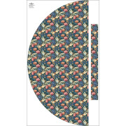 Maxirock Panel - Viskose Jersey/ Butterfly & flowers wz.11