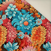 COLORFUL FLOWERS m. 2- Polster- Velours