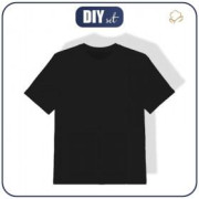 KINDER T-SHIRT (116/122) - B-99 SCHWARZ - Single Jersey 