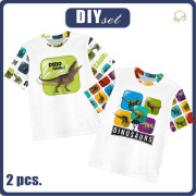 2-PACK - KINDER T-SHIRT - DINO M. 2 - Nähset (92/98)