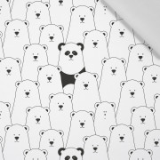 FINDING PANDA / weiß - Baumwoll Webware