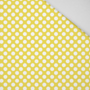 WEIßE TUPFEN / gelb - HOME DECOR PREMIUM Webware