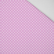 PUNKTE WEIß / violet - HOME DECOR PREMIUM Webware