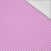 PUNKTE WEIß / violet - Wasserabweisende Webware