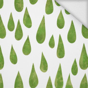 GROßE TROPFEN (grün) / weiß  -  Sommersweat