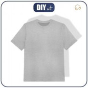 KINDER T-SHIRT (104/110) - M-01 Melange - Single Jersey 