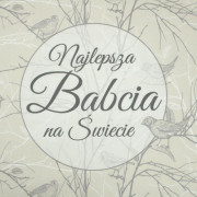 Najlepsza Babcia na Świecie/ Vögel- Baumwoll Webware Panel (50cmx75cm)