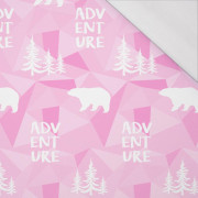 BÄREN (Adventure) / rosa - bio single jerset mit Elastan TE210 Sommersweat
