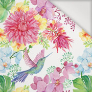 KOLIBRIS UND BLUMEN - Nylonstoff PUMI