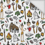 HÖHLENMENSCHEN / weiß -  Sommersweat