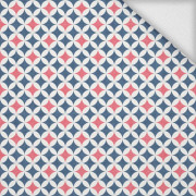 ROSETTEN / blau - koralle -  Sommersweat