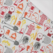 FEUERWEHR (HOBBIES UND BERUFE ) - bunt / acid - bio single jerset mit Elastan  Sommersweat
