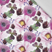 BLUMEN UND KLEEBLÄTTER (AUF DER WIESE) - Baumwoll Webware