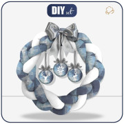 WEIHNACHTSKRANZ - HIRSCHE / jeans - Nähset