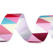  Ripsband 25mm Dreiecke - rosa