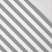 DIAGONALE STREIFEN / grau - Single Jersey  Sommersweat
