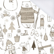 PASTELL WINTER - Wasserabweisende Webware