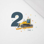 2. GEBURTSTAG / BULLDOZER - Panel, Single Jersey 120g