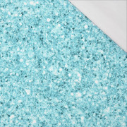 BLAUER GLITTER (WUNDERLAND) - bio single jerset mit Elastan Sommersweat