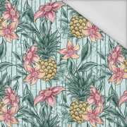 TROPISCHE BLUMEN UND ANANASSE - Wasserabweisende Webware