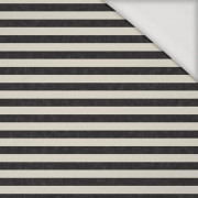 50cm STREIFEN 1x1 - acid ecru / acid schwarz - Viskose Jersey