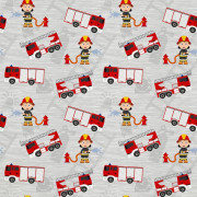 FEUERWEHR / Leiter - Baumwoll Webware