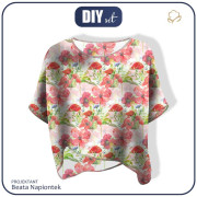 LEICHTE OVERSIZE BLUSE "ELENA" - MOHNBLUMEN M.2 (AUF DER WIESE) - Nähset 
