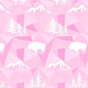50cm URWALD (adventure) / rosa -  Nylonstoff gesteppt