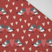 VERLIEBTE VÖGEL M. 2 / ROT (VERLIEBTE VÖGEL) - HOME DECOR PREMIUM Webware