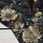 VIBRANT FLOWERS PAT. 2 - Krepp