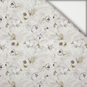 WHITE FLOWERS Ms. 1 - leichte Maschenware angeraut