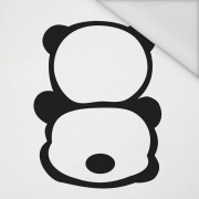 PANDA / MINZE  Größe "S" 50x60 cm -  weiß (Hinterseite) - Paneel Wasserabweisende Webware