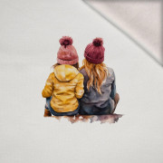 FRIENDSHIP - Paneel (60cm x 50cm) Wintersweat angeraut mit Elastan ITY