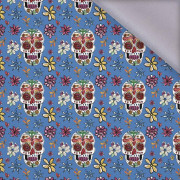 TOTENKÖPFE Ms. 2 / blau (DIA DE LOS MUERTOS) - Softshell 