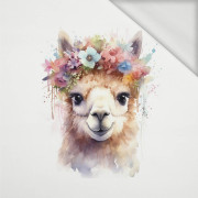 WATERCOLOR LAMA - Paneel (60cm x 50cm) Sommersweat