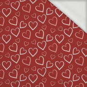 HERZEN (KONTUR) / rot (VALENTINES HERZEN) - Sommersweat