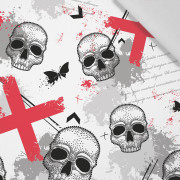 TOTENKÖPFE UND X’S  - Baumwoll Webware