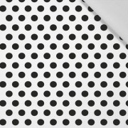 GROßE TUPFEN / weiß - Baumwoll Webware