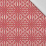 HERZEN (KONTUR) m. 2 / rot (WALENTINESMIX) - Baumwoll Webware
