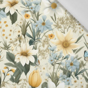 SPRING FLOWERS WZ. 3 (BUTTER YELLOW) - Viskose Webware