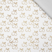GOLDENE WEIHNACHTSGLOCKEN (WEIßE WEIHNACHTEN) - Baumwoll Webware