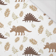 BRAUNE DINOSAURIER M. 4 - bio single jerset mit Elastan Sommersweat