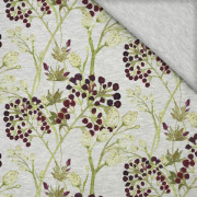 HOLUNDER (BLÜHENDE WIESE)  / melange light grey - Single Jersey 