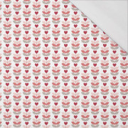 LIEBESTULPEN / weiß (VALENTINES HERZEN) - bio single jerset mit Elastan Sommersweat