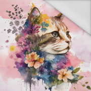 WATERCOLOR CAT MS. 1 - Paneel (75cm x 80cm) Wasserabweisende Webware