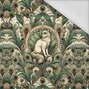 ART NOUVEAU CATS & FLOWERS M. 1 - Paneel (60cm x 50cm) Wasserabweisende Webware