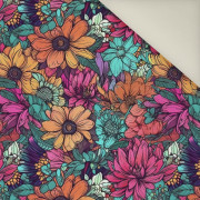 AQUARELL BLUMEN Ms. 7- Polster- Velours