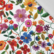 FLOWERS 3D M. 1 - Baumwoll Webware