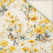 FLOWERS (BUTTER YELLOW) - Leinen 100%
